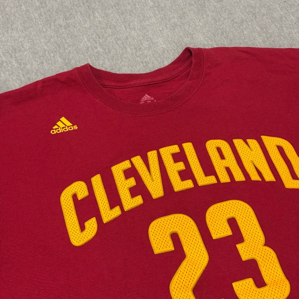 Adidas Cleveland Cavaliers LeBron James 23 NBA T-Shirt Mens 2XL Red Basketball